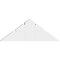 Ekena Millwork Saratoga Architectural Grade PVC Gable Bracket, 36"W x 13 1/2"H x 4"D x 6"F, 9/12 Pitch GBP036X14X0406SAR00 - alternate 2